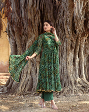 Naaz Emerald Anarkali Kurta Set With Dupatta 4