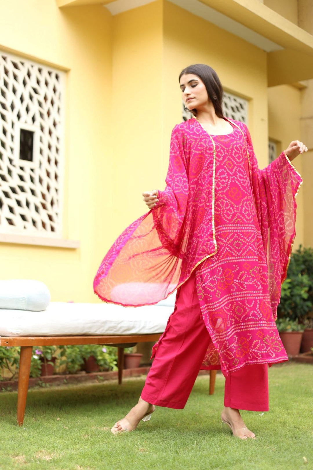 Naaz Pink Straight Set Gulabo Jaipur