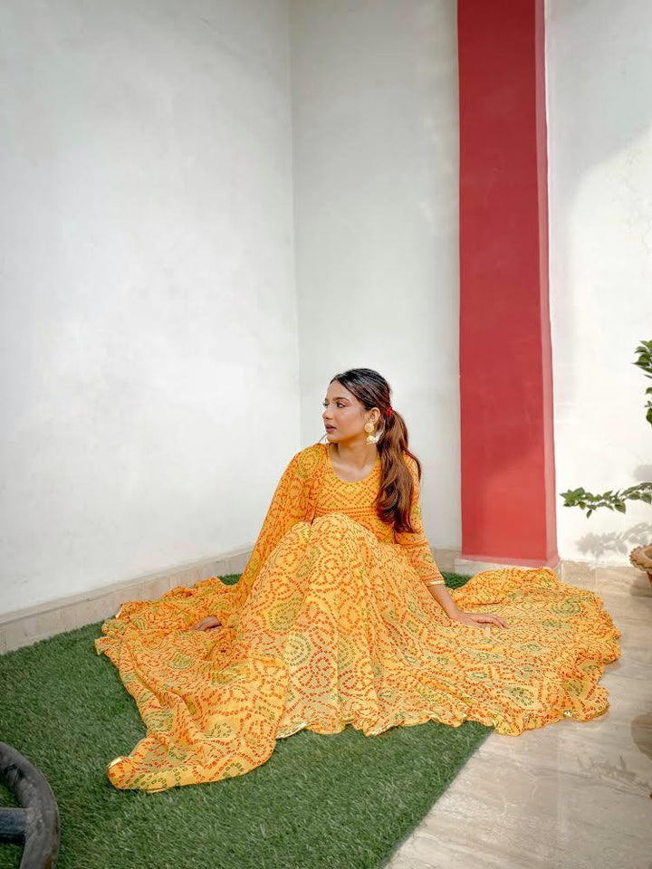 Naaz Yellow Anarkali Set Gulabo Jaipur