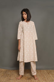 Naina Grey Floral Embroidered Set With Pants 5