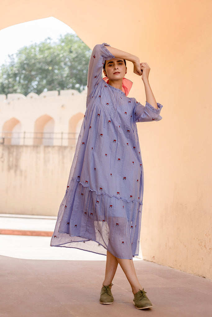 Nayn Aqua Dress Gulabo Jaipur