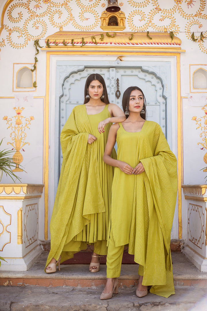 Noori Olive Straight Set Gulabo Jaipur