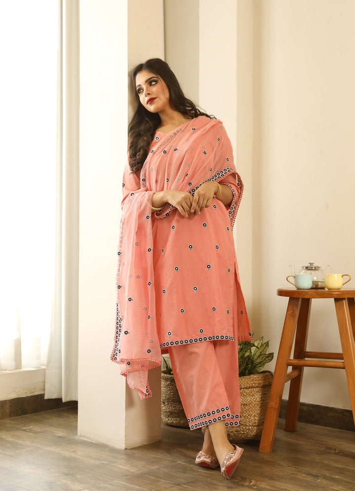 PANCHI PEACH SET Gulabo Jaipur