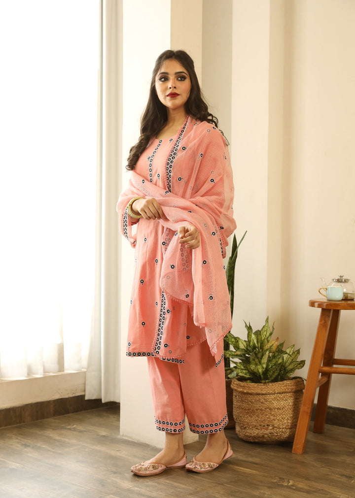 PANCHI PEACH SET Gulabo Jaipur