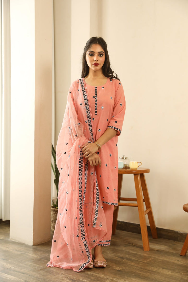 PANCHI PEACH SET Gulabo Jaipur