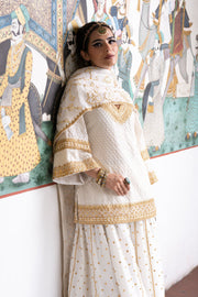 Gota Patti And Zari Detailing Poornima Cotton Kurta Sharara Set With Doriya Dupatta 2