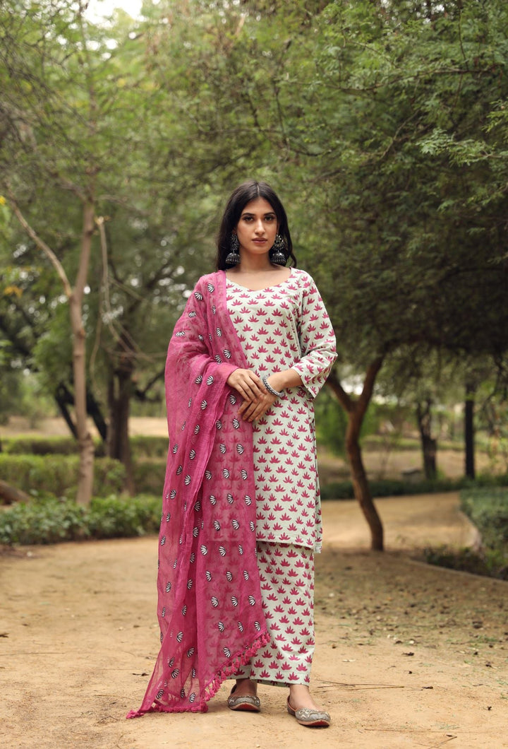 Padmini Pink Straight Set Gulabo Jaipur