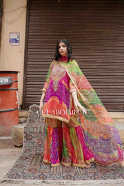 Qala Pink Sharara Set 3