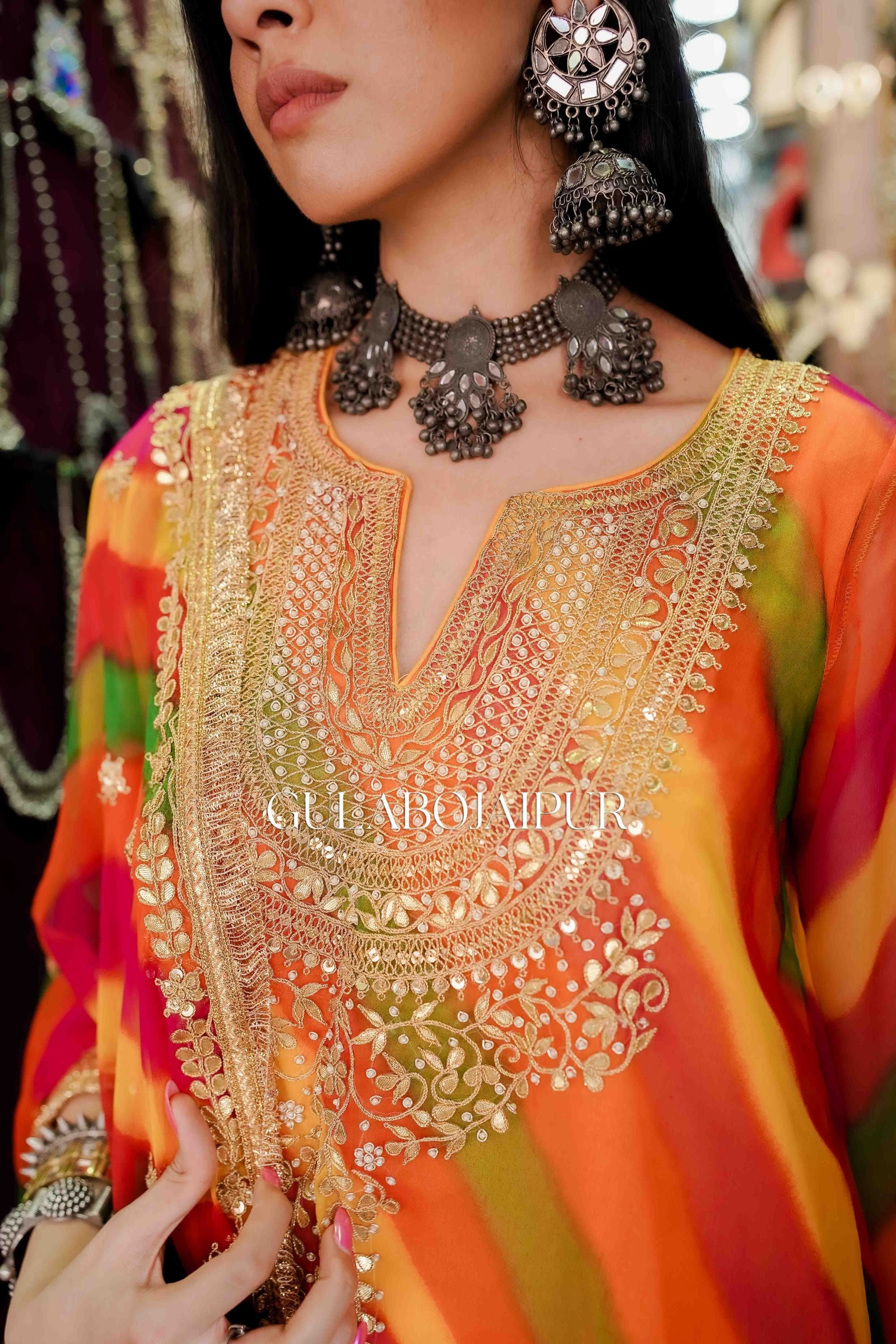 Stylish Gulabi Sharara set for Gulabo!