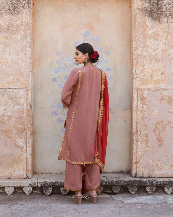 ROOP PEACH SET Gulabo Jaipur