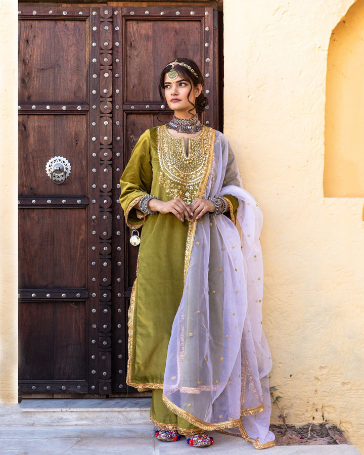 ROSA GREEN SET Gulabo Jaipur