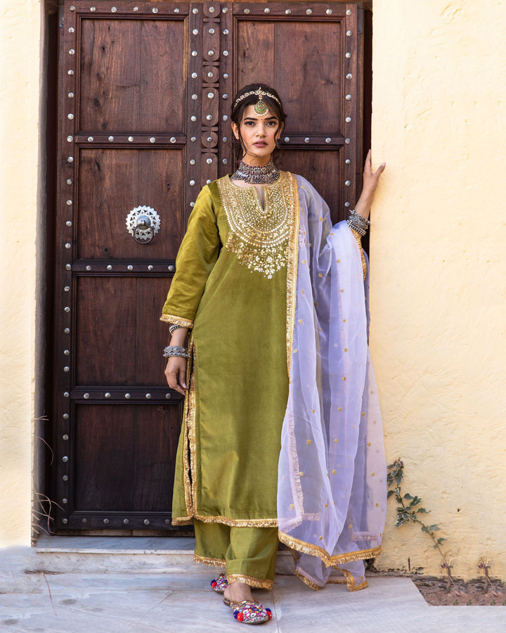 ROSA GREEN SET Gulabo Jaipur