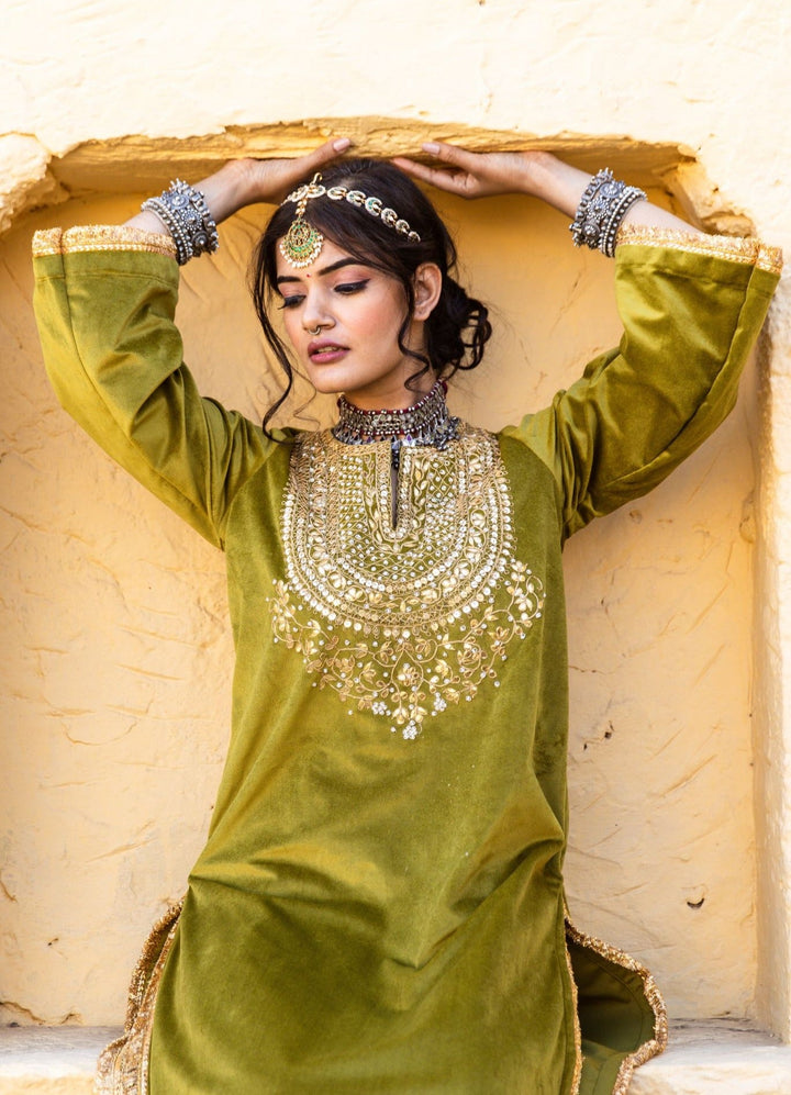 ROSA GREEN SET Gulabo Jaipur