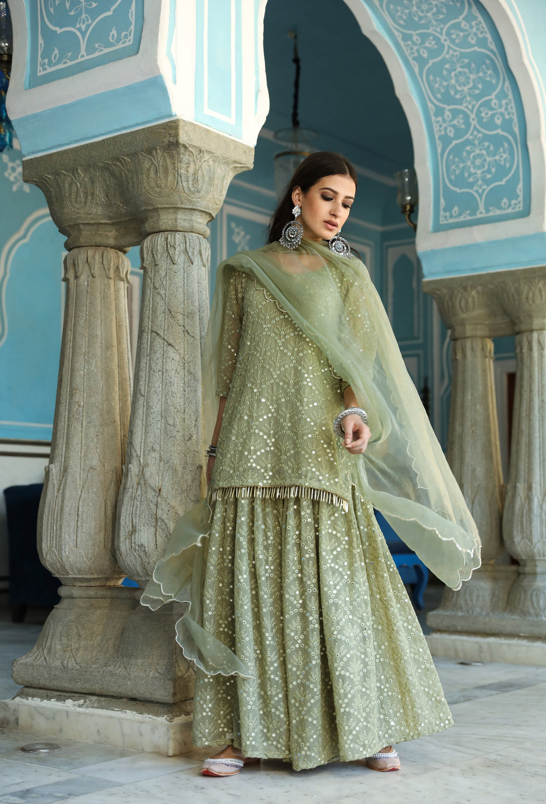 RaatRani Green Set Gulabo Jaipur