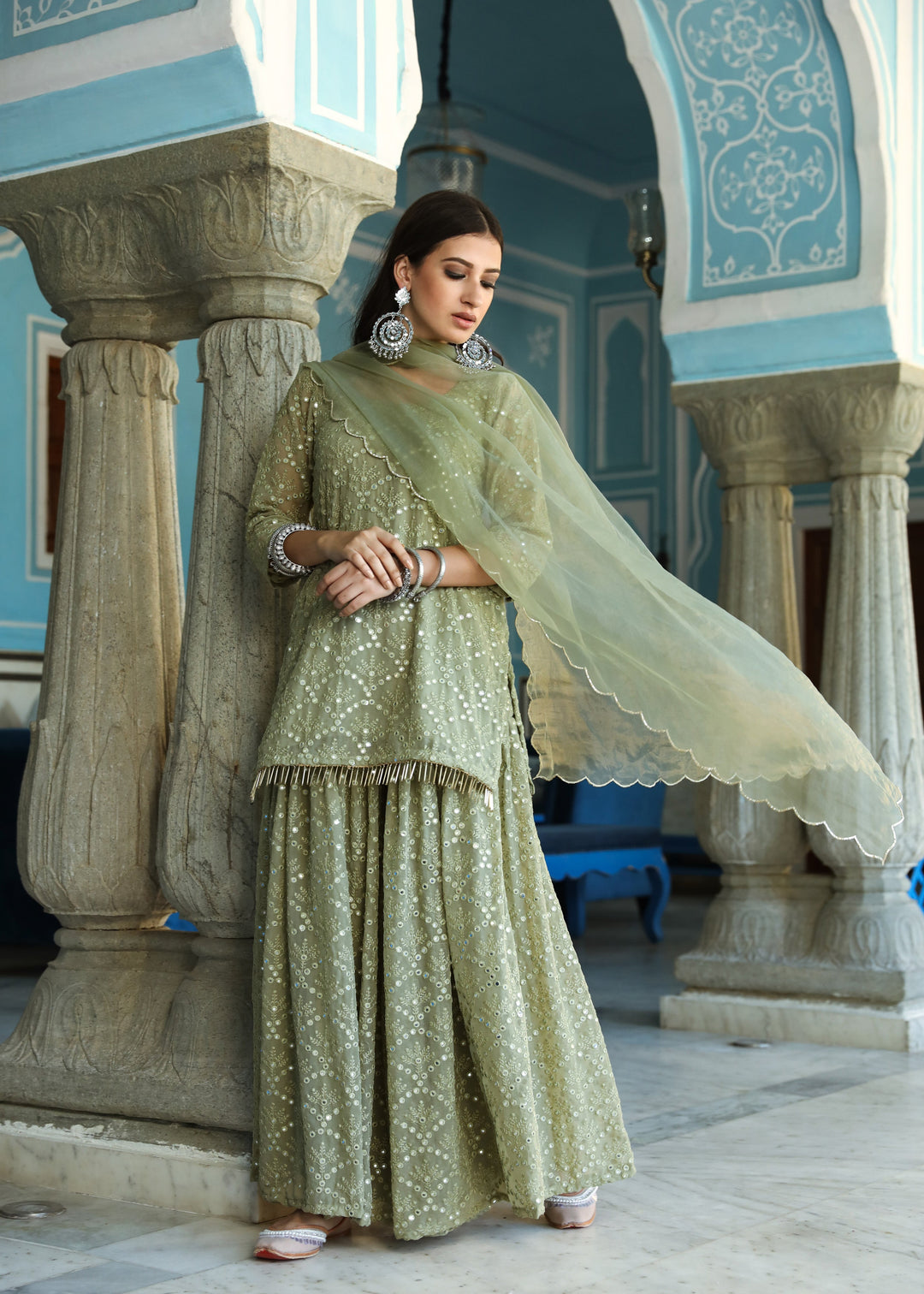 RaatRani Green Set Gulabo Jaipur