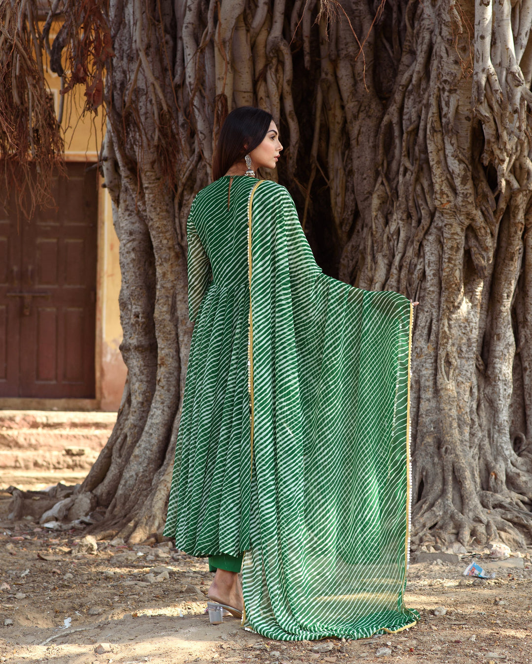 Rang Green Anarkali Set Gulabo Jaipur
