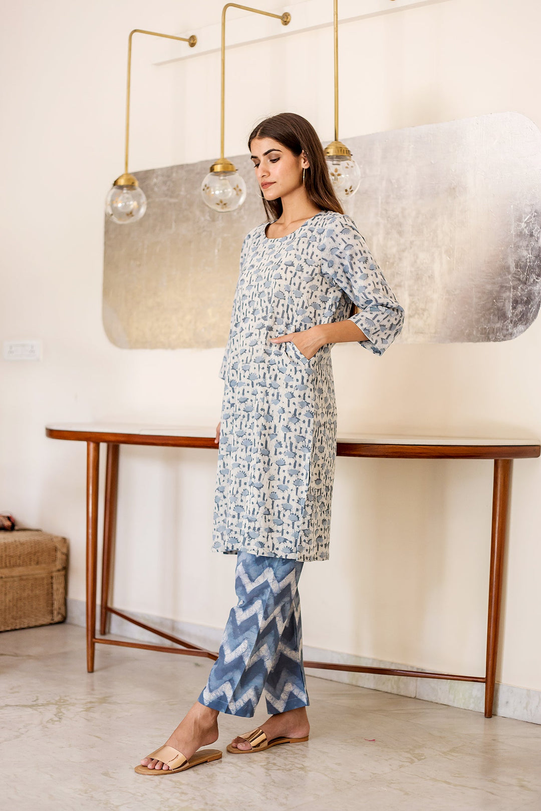 Roza Blue Set Gulabo Jaipur