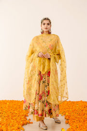Ruby Yellow Anarkali Set 5