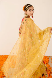 Ruby Yellow Anarkali Set 3