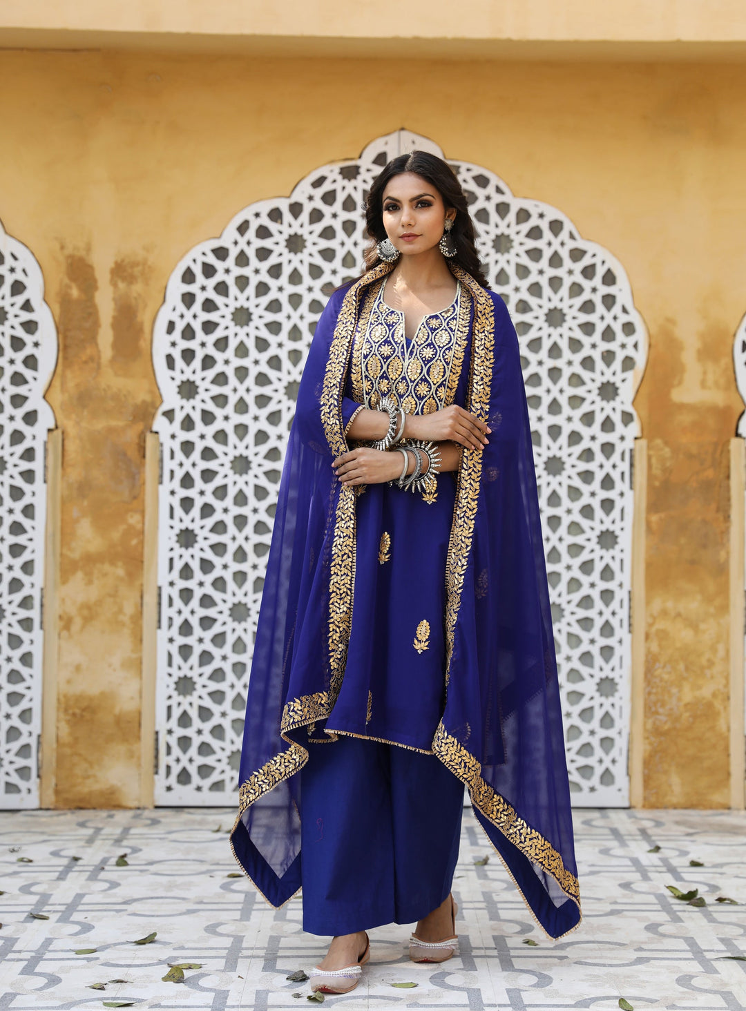 SHIZA BLUE SET Gulabo Jaipur