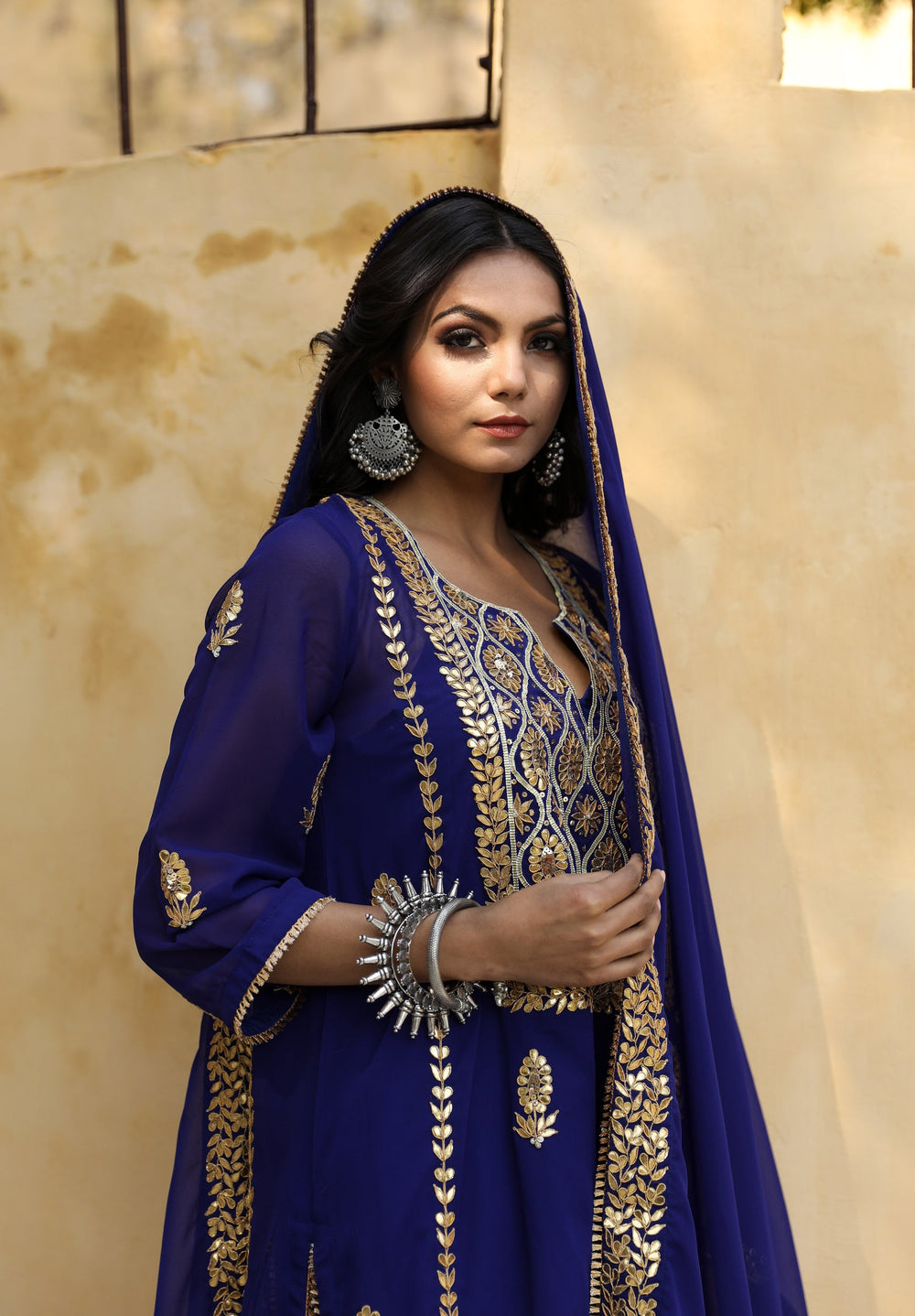 SHIZA BLUE SET Gulabo Jaipur