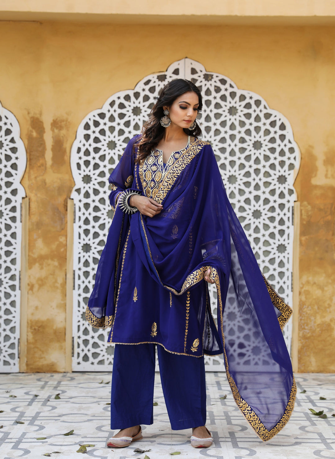 SHIZA BLUE SET Gulabo Jaipur