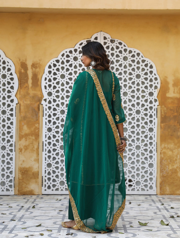 SHIZA GREEN SET Gulabo Jaipur