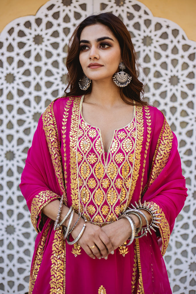 SHIZA PINK SET Gulabo Jaipur