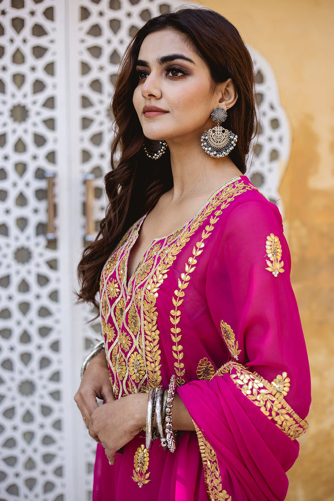 SHIZA PINK SET Gulabo Jaipur