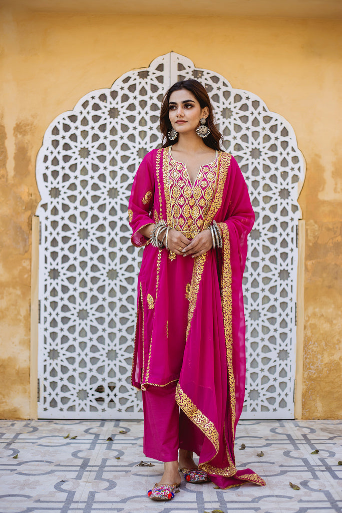 SHIZA PINK SET Gulabo Jaipur