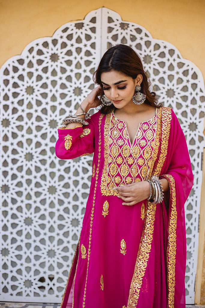 SHIZA PINK SET Gulabo Jaipur