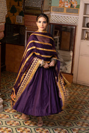 Shri Purple Anarkali Set 4