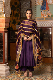 Shri Purple Anarkali Set 5