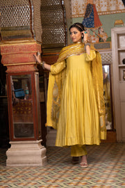 Shri Yellow Anarkali Set 5