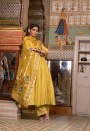 Shri Yellow Anarkali Set 7