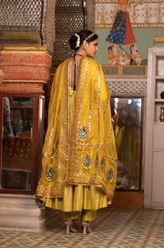Shri Yellow Anarkali Set 2