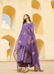 Sunflower Purple Anarkali Set 3