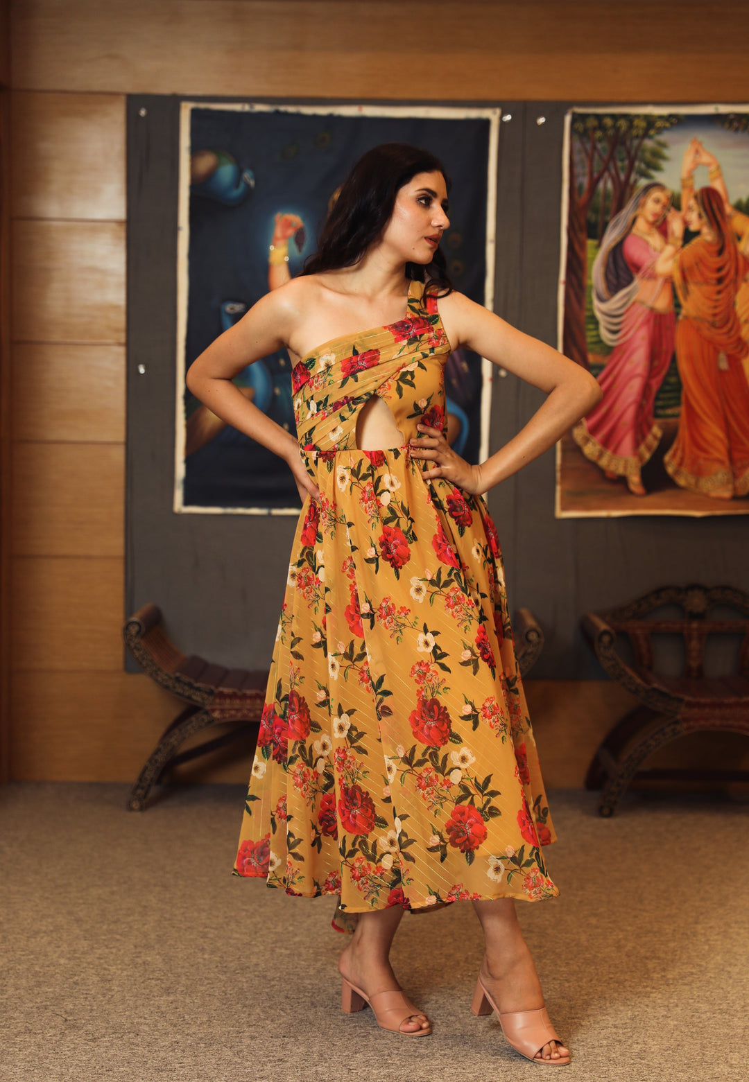 Sarah Yellow Dress Gulabo Jaipur