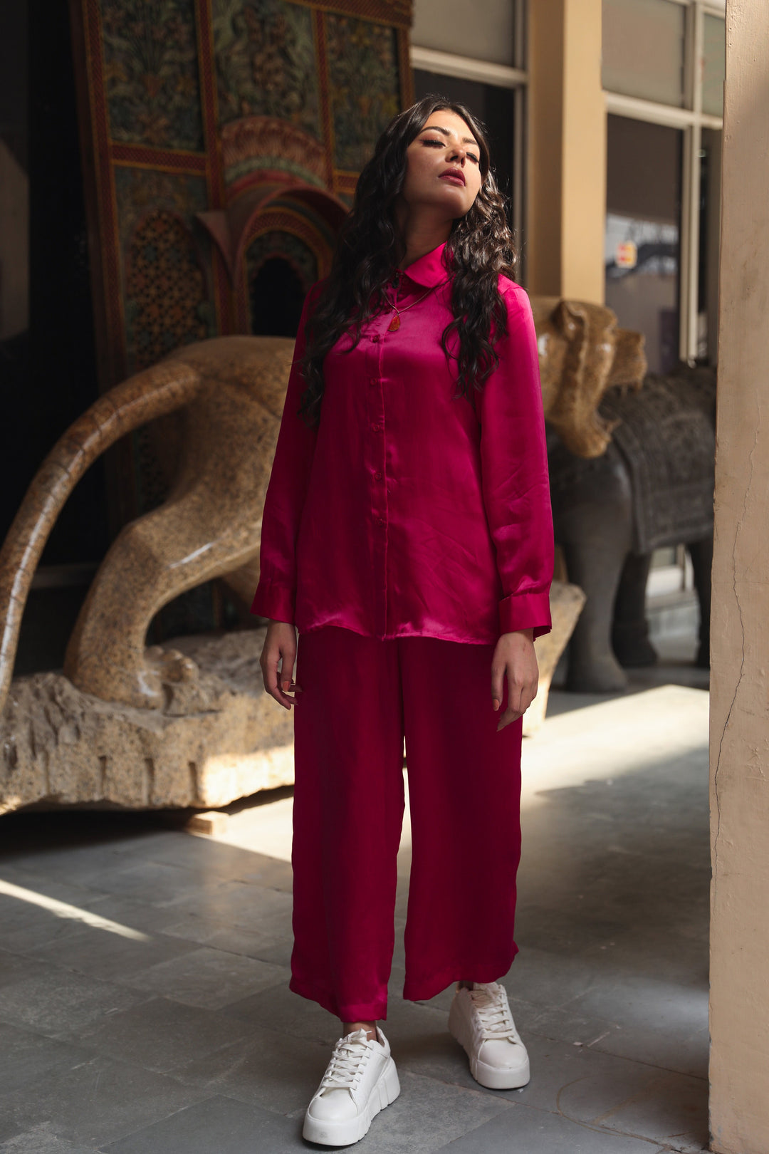Selena Pink Co-ord Set Gulabo Jaipur