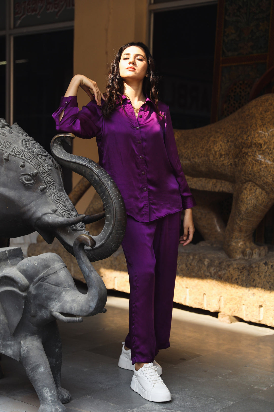Selena Purple Co-ord Set Gulabo Jaipur