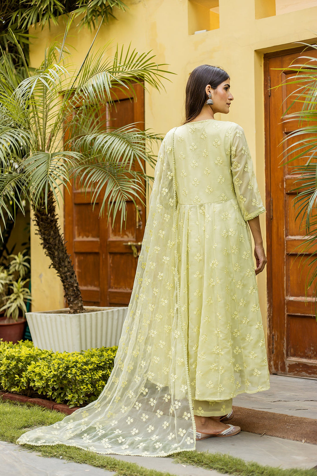 Suhana Pista Anarkali Set Gulabo Jaipur