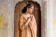 Gota And Taari Work Sweta Brown Muslin Kurta Set With Dupatta 4
