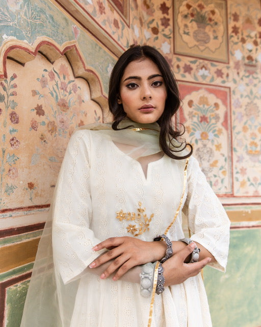 Tabu Green Anarkali Set Gulabo Jaipur