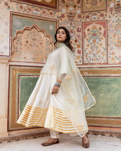 Tabu Green Anarkali Set Gulabo Jaipur