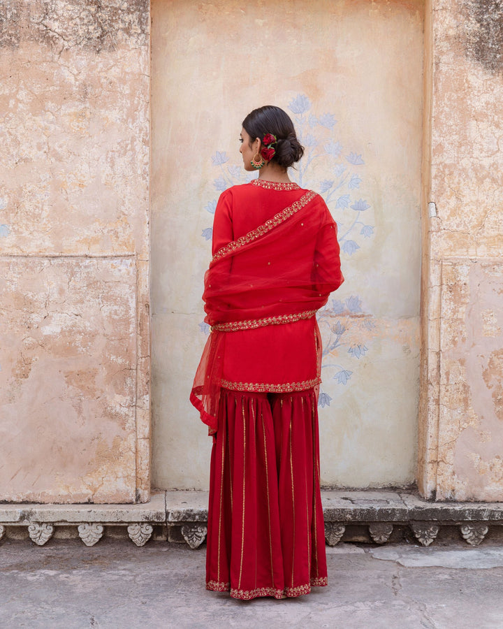 UMRAO RED SET Gulabo Jaipur