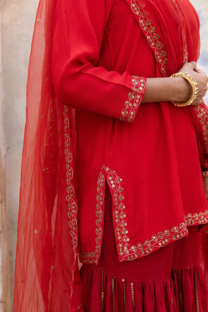 UMRAO RED SET Gulabo Jaipur