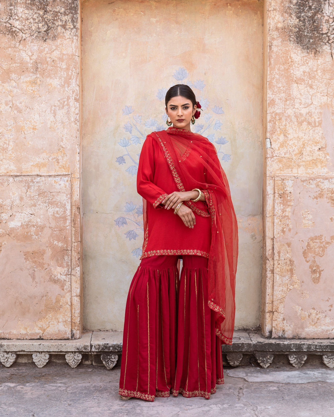 UMRAO RED SET Gulabo Jaipur