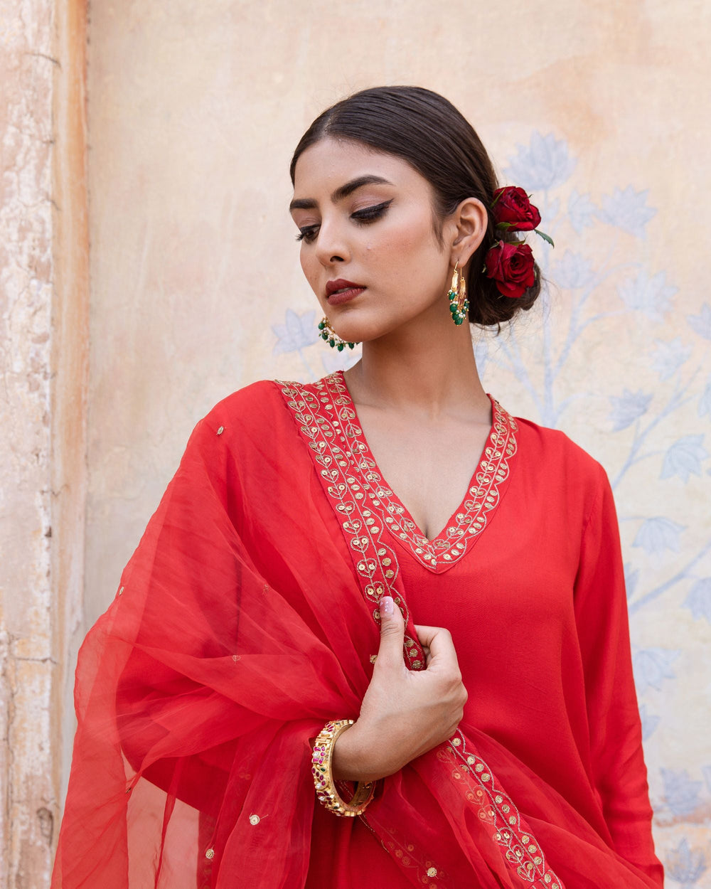 UMRAO RED SET Gulabo Jaipur