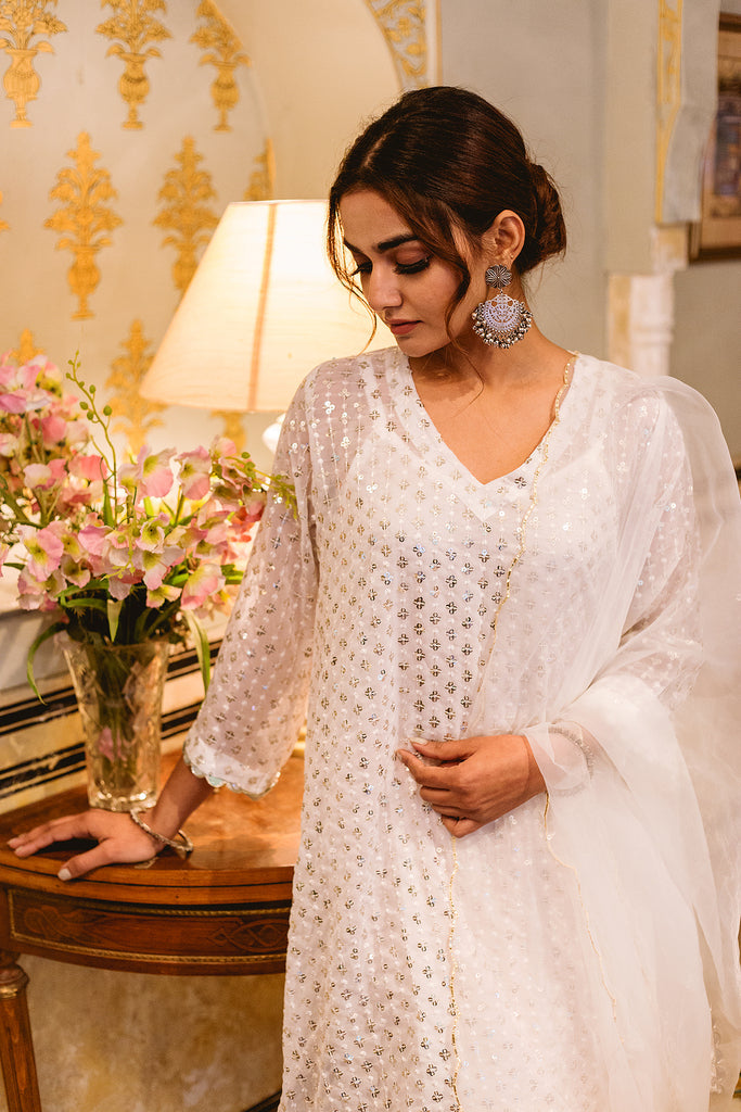 UZMA WHITE SET Gulabo Jaipur