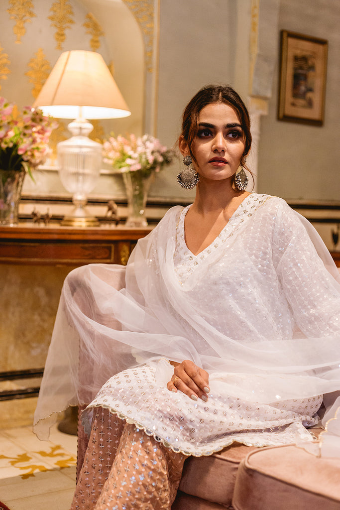 UZMA WHITE SET Gulabo Jaipur